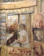 Edouard Vuillard In the mirror of herself oil painting reproduction